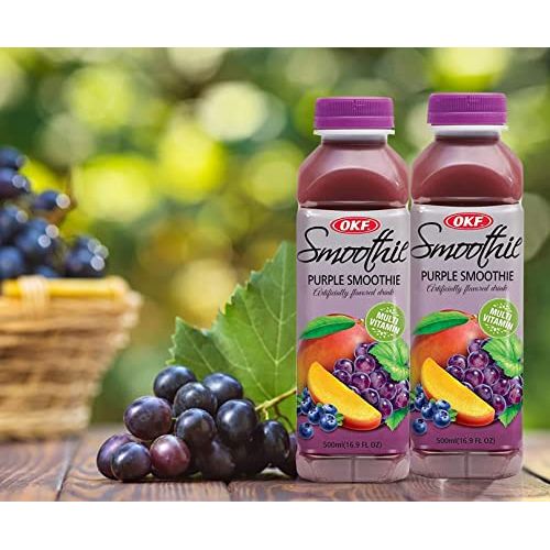 OKF Smoothie, Multi Vitamin Premium New Drink, 16.9 Fluid Ounce (5 Flavor Variety Pack, 6 Pack)