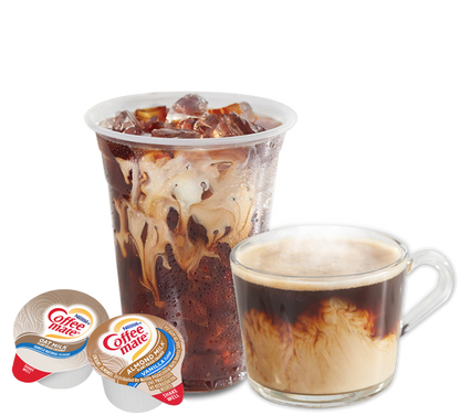 Coffee Mate 100 Liquid Singles Mix of Almond Milk & Oat Milk, 50 Singles each flavor.