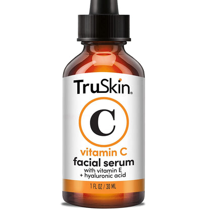 TruSkin Vitamin C Serum for Face – Anti Aging Face Serum with Vitamin C, Hyaluronic Acid, Vitamin E – Brightening Serum for Dark Spots, Even Skin Tone, Eye Area, Fine Lines & Wrinkles, 1 Fl Oz