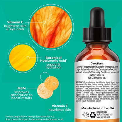 TruSkin Vitamin C Serum for Face – Anti Aging Face Serum with Vitamin C, Hyaluronic Acid, Vitamin E – Brightening Serum for Dark Spots, Even Skin Tone, Eye Area, Fine Lines & Wrinkles, 1 Fl Oz