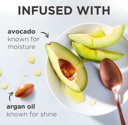 Hair Food Sulfate Free Shampoo, Dye Free Smoothing Treatment, Argan Oil and Avocado, 17.9 Fl Oz (Packaging May Vary)