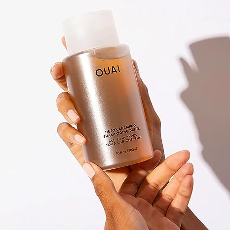 OUAI Detox Shampoo. Clarifying Cleanse for Dirt, Oil, Product and Hard Water Buildup. Get Back to Super Clean, Soft and Refreshed Locks. (10 oz)