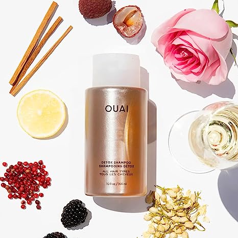 OUAI Detox Shampoo. Clarifying Cleanse for Dirt, Oil, Product and Hard Water Buildup. Get Back to Super Clean, Soft and Refreshed Locks. (10 oz)