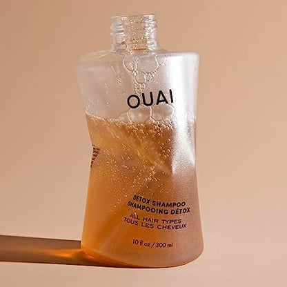 OUAI Detox Shampoo. Clarifying Cleanse for Dirt, Oil, Product and Hard Water Buildup. Get Back to Super Clean, Soft and Refreshed Locks. (10 oz)