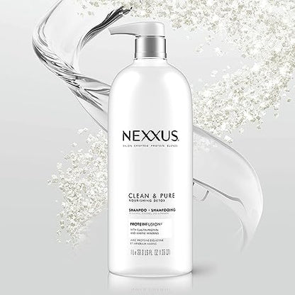 Nexxus Clean and Pure Conditioner, With ProteinFusion, Nourished Hair Care Silicone, Dye And Paraben Free 33.8 oz