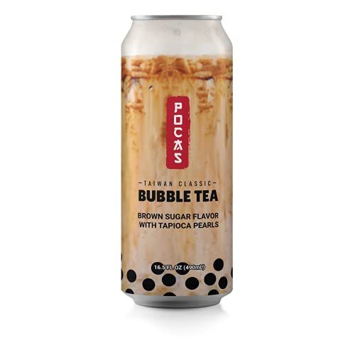 Pocas Bubble Tea Brown Sugar, Pack of 8