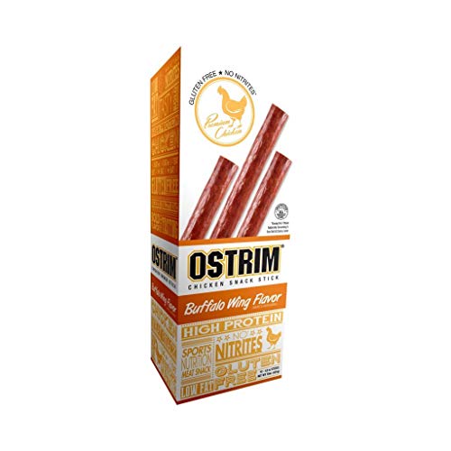 Ostrim Chicken Jerky Snack Sticks-Buffalo Wing Flavor, 1.5 oz (Pack of 10)