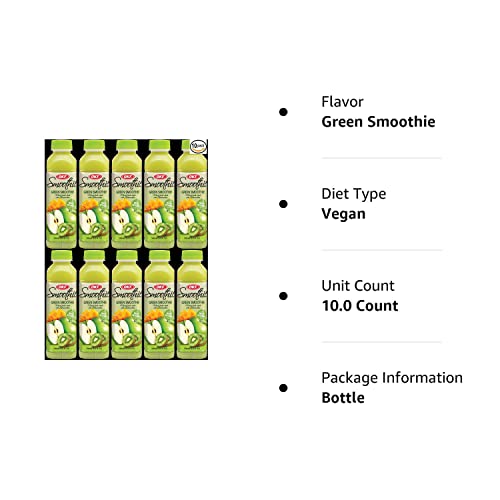 OKF Smoothie, Multi Vitamin Premium New Drink, 16.9 Fluid Ounce (Green Smoothie, 10 Pack)