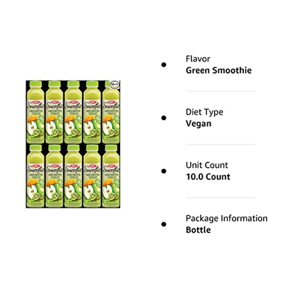 OKF Smoothie, Multi Vitamin Premium New Drink, 16.9 Fluid Ounce (Green Smoothie, 10 Pack)