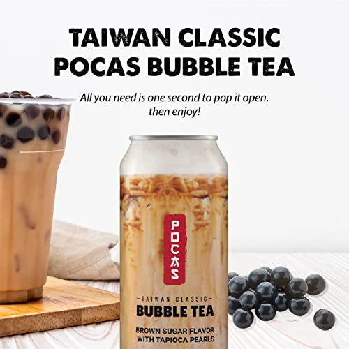 Pocas Bubble Tea Brown Sugar, Pack of 8