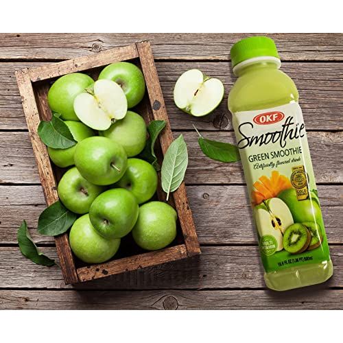 OKF Smoothie, Multi Vitamin Premium New Drink, 16.9 Fluid Ounce (Green Smoothie, 10 Pack)