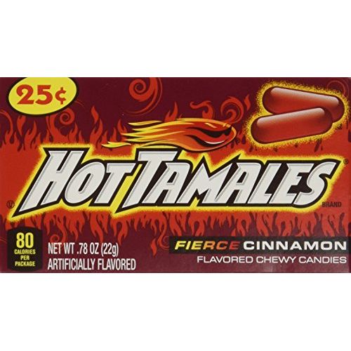 Hot Tamales-24ct-Individual Mini Boxes Hot Cinnamon Flavor