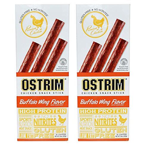 Ostrim Chicken Snack Stick Buffalo Wing Flavor High Protein (2 pack)