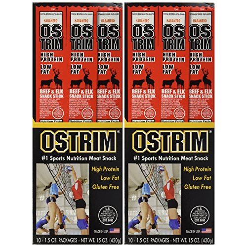 Ostrim Habanero Beef & Elk Snack Stick 1.5 oz - 10 ct(Pack of 2)